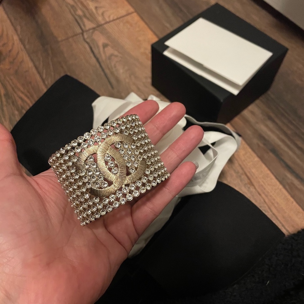 BNIB Chanel Rhinestone Cuff